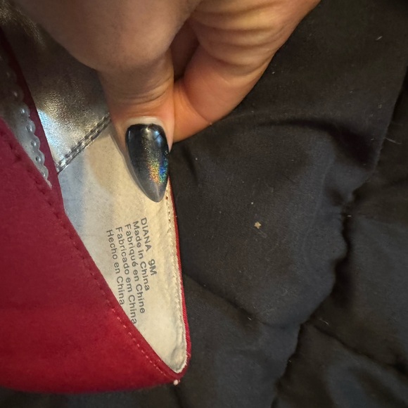 Deep dark red rhinestone high heels special occasions - Picture 9 of 12